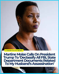 In a message and urgent appeal, Martine Moïse, the widow of slain #Haitian  President #JovenelMoïse, has reached out to President #DonaldTrump,  requesting his assistance in uncovering the truth behind her husband's  tragic