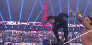 The famous rapped scaled the top rope where he hit a big dive on. Royal Rumble 2021 Bad Bunny Shines With Spectacular Flight Wwe Video Archyde
