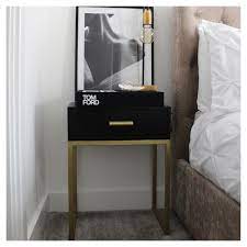 Only 2 available and it's in 2 people's carts. Black Wood Orson Side Table Modern Side Tables And End Tables