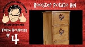 Fill the holes with a good filler, let it dry out and sand the wooden. Ww4 Mustache Mike Builds A Rooster Themed Potato Onion Bin Youtube