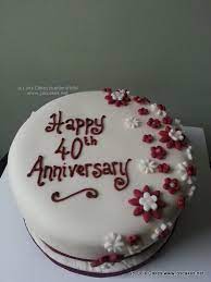To celebrate 30 years since the release of t. 40th Ruby Wedding Anniversary Cake Simple Ruby Wedding Ann Flickr
