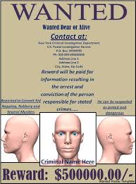 Update of april 2019 collection. Wanted Poster Template Free Word Templates