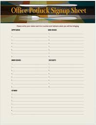 Clerk of the circuit court. Pot Luck Sign Up Sheet Office Potluck Potluck Templates