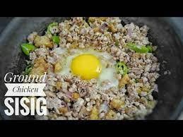 One Pan Ground Chicken Sisig Filipino Recipe Food Bae Youtube Sisig Recipe Chicken Recipes Filipino Chicken Sisig