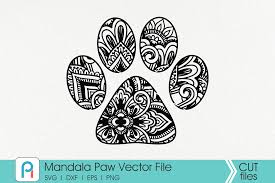 Download Mandala Paw Svg Paw Svg Dog Svg Zentangle Paw Svg Svg Crella