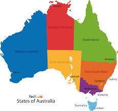 New south wales outline map. Australia Thinking Day Australia Map Lernen