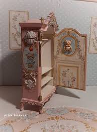 Wardrobe 1 12 Bears Room Collection Dollhouse Furniture In 2020 Dollhouse Furniture Doll House Paint Furniture