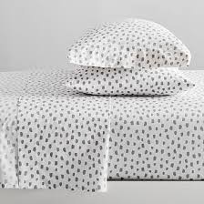 Black And White Polka Dot Sheets Full Organic Brushstroke Dot Sheet Set Dot Sheet Set Modern Kids Beds Bed Sheet Sets