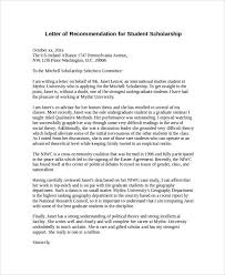 Sample Letter Of Recommendation For Scholarship 29 Examples In Word Pdf Letter Of Recommendation Student Scholarships Scholarships