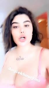 أنجي خوري teasing with her nipples - a taboo pleasure for your senses
