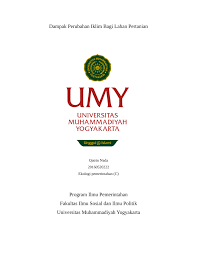 Pdf Dampak Perubahan Iklim Bagi Lahan Pertanian