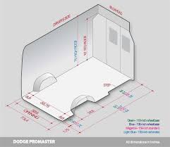 159 Internal Dimensions Ram Promaster Forum Dodge Camper