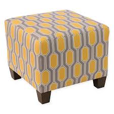 However you choose to use it, this stylish ottoman will add a splash of color and panache to your den or living room. Skyline Furniture Ottoman In Hexagon Yellow Bed Bath Beyond