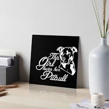 This Girl Lover Her Pitbull Funny Pitties Pit Lover Owner Art Board Print  for Sale by djpraxis 