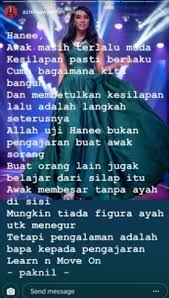 Penarikan gelaran itu dilakukan selepas pihak pengurusan selesai melakukan siasatan mendalam dan tempat haneesya hanee sebagai dewi remaja tidak akan diganti oleh pemenang tempat kedua, tia sarah. Tak Sampai Sehari Gelaran Dewi Remaja Haneesya Ditarik Balik Pak Nil Pula Bersuara Dan Luah Sesuatu