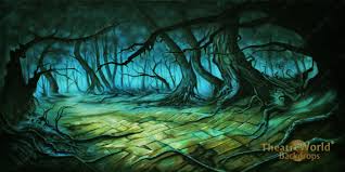 A lot of customizable background items. Haunted Forest Backdrop Rentals Theatreworld Backdrops