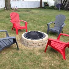 Stone Fire Pit Love The Adirondack Chairs Fire Pit Fire Pit Chairs Outdoor Fire Pit Designs