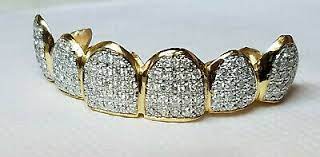 Buy in monthly payments with affirm on orders over $50. 14k Solid Yellow Or White Gold 6pc Top Real Diamond Grillz Gold Teeth Ebay