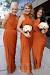 Burnt Orange Fall Bridesmaid Dresses
