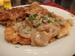 Pork schnitzel with mushroom gravy. Chicken Schnitzel With Mushroom Sauce Shushka S Blog