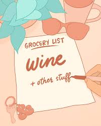 Grocery List Priority Animated Gif Wine Quotes Lettering Grocery