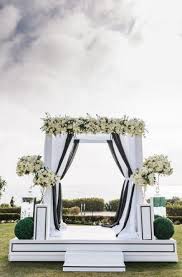 Wedding Beach Altar Draping 31 Best Ideas Black And White Wedding Theme Laguna Beach Weddings White Wedding Arch