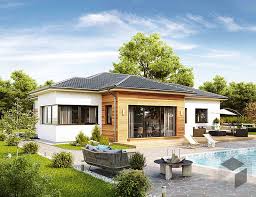 Bungalow 140 Qm Mit 2 Badern Fertighaus Bungalow Haus Bauen Kosten Fertighaus