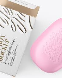 Template box packaging box template cosmetics packaging template box packaging cosmetics packaging cosmetics box cosmetics template package decoration product decorative element symbol object ornament ornate sketch elegance elegant carton ornamental food container decor. Matte Paper Carton Box With Soap Bar Mockup Top View In Box Mockups On Yellow Images Object Mockups
