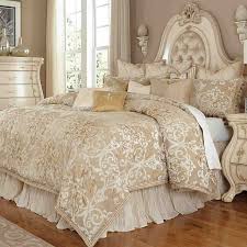 Sanremo b white bedroom set includes king size platform bed, 2 nightstands, dresser and mirror for the price shown. Michael Amini Luxembourg 13 Piece Creme King Comforter Set Bcs Ks13 Luxemb Crm Ihome Furniture