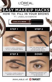 L Oreal Paris Unbelieva Brow Longwear Waterproof Brow Gel Brunette 0 15 Fl Oz Eye Makeup Designs Simple Makeup Makeup