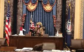 Jake angeli is a self initiated shaman, energetic healer, ordained minister, public speaker if i were selling a pyramid scheme, i'm afraid i would target angeli (and the qanon cult is basically a pyramid. New Capitol Riot Video Shows Mayhem As Mob Ransacks Senate Prays For Victory The Times Of Israel