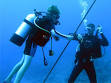 Safety Stop - After 1Feet Deep Dive in the Grand Cayman - www