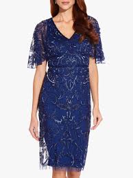 Adrianna Papell Beaded Short Cocktail Dress Night Flight Short Cocktail Dress Knee Length Cocktail Dress Dress Shapes