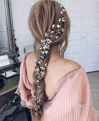 Gold Hair Vine Wedding Hair Vine Bridal Leaf Vine Bridal Etsy Long Hair Vine Headband Hairstyles Hair Pieces