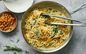 Creamy Chickpea Pasta With Spinach And Rosemary Recipe Nyt Cooking