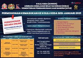 Kolej vokasional by anas redzuan shariff 56413 views. Permohonan Kemasukan Kolej Keda Januari 2021 Online