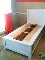 Queen platform bed frame with headboard. Creative Under Bed Storage Ideas For Bedroom Hative