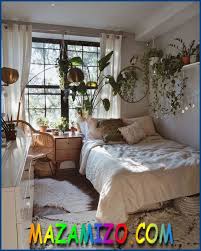 ديكورات غرف نوم صغيرة المساحة للبنات لشخصين للمتزوجين ديكور مزاميزو
