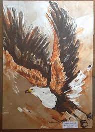 Kilims are produced by tightly interweaving the warp and weft strands of the weave to produce a flat surface with no pile. Hungwe The Fish Eagle By Lin Barrie Art For Birdlife