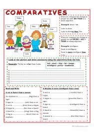 Comparative and superlative adjectives 10 worksheets with answer keys in 2020 superlative adjectives superlatives adjectives. Comparatives English Esl Worksheets For Distance Learning And Physical Classrooms