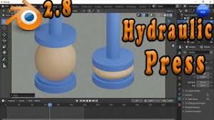 Blender 2 8 Beginner Tutorial Downloads Hydraulic Press Animation Tutorial In Blender 2 8 In 2020 Animation Tutorial Tutorial Beginners