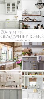 20+ gorgeous gray and white kitchens