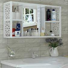 You'll also find wall cabinets, shelves, medicine cabinets, mirrors with integrated led lighting, and other storage furniture to finish your bathroom. Mirror Included A Quality Made In Turkey Bathroom Wall Cabinet Mirrored Modern Decor Sturdy Cupboard Luxurious Patterned Shelf Aliexpress