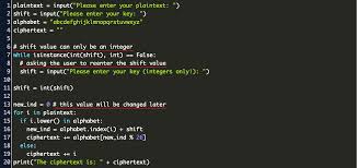 Python Caesar Cipher Code Example