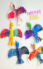 Paper Plate Bird Crafts For Kids Colorful Paper Plate Birds And Our Favorite Bird Books Spring Crafts For Kids Bird Crafts Paper Plate Crafts For Kids