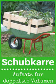Schubkarrenaufsatz Bauen Diy Mobel Wheelbarrow Pallets Garden Backyard Decor