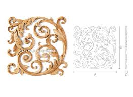 Unfinished Furniture Appliques Furniture Appliques Wood Rosettes Wall Appliques