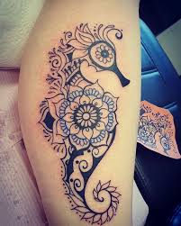 Bite The Bullet Tattoo Kelso Seahorse Mandala Taken From A Henna Design Bite The Bullet Tattooing Piercing Laser Removal Facebook