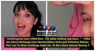 Tambah pulak dengan kehadiran 'bekas kakak ipar' ain (oops), iaitu tak lain tak bukan. Cantiknyaaaa Even N4ked Face Tak Pakai Make Up Lagi Lawa Oh Kopak
