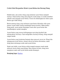 Gerakan kuda melambat dan si elang pun terbang meninggalkannya. Cerita Fabel Bergambar Kisah Ayam Betina Dan Burung Elang